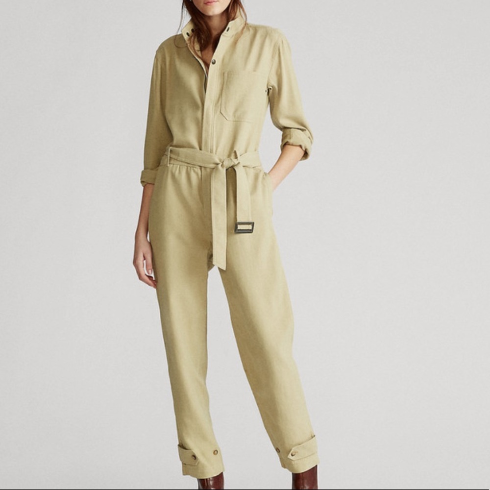 Tan Jumpsuit